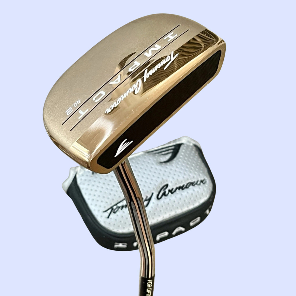 Tommy Armour Impact No. 2 Mid Mallet Gold Milled Face Putter RH 33" New Grip! - Picture 1 of 13